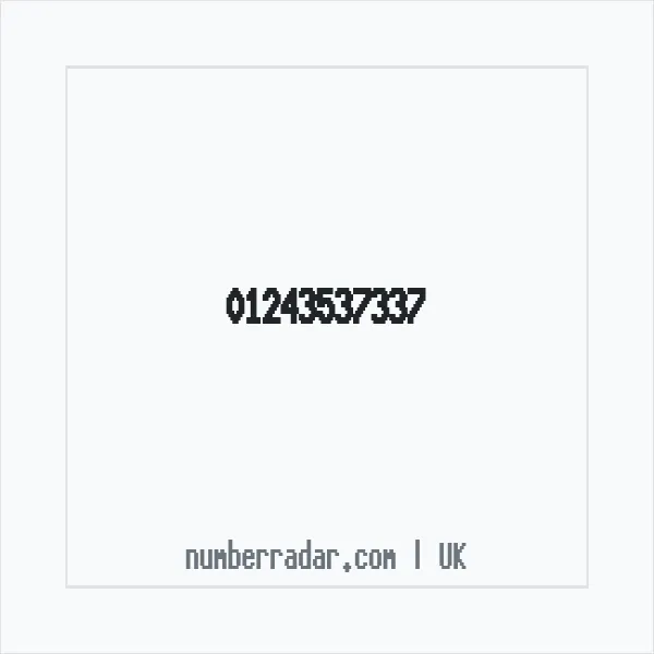 Reverse number check for +44 1243 537337 — who called me?