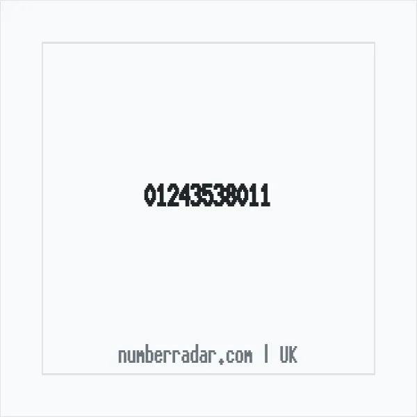Reverse number check for +44 1243 538011 — who called me?