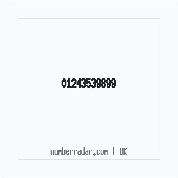Reverse number check for +44 1243 539899 — who called me?