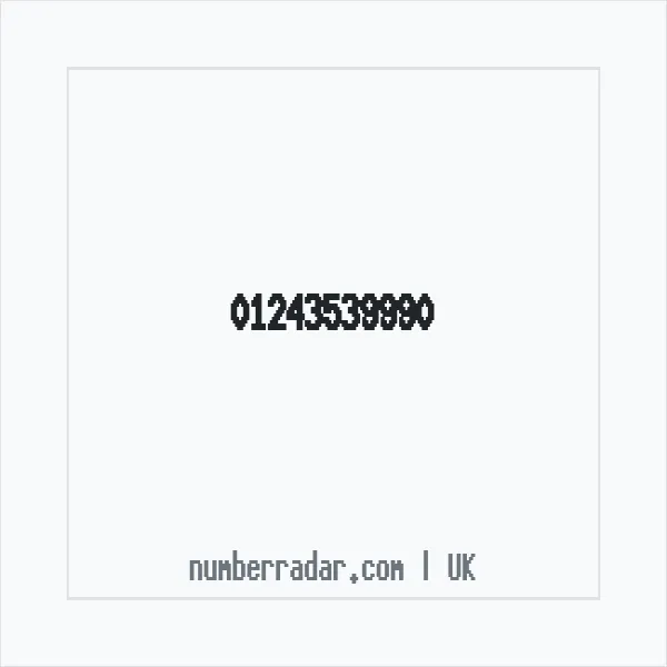 Reverse number check for +44 1243 539990 — who called me?