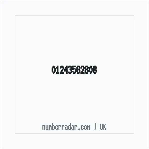 Reverse number check for +44 1243 562808 — who called me?