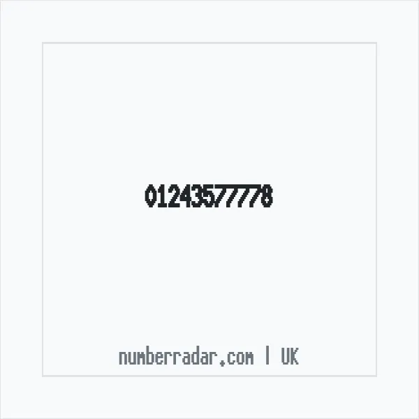 Reverse number check for +44 1243 577778 — who called me?