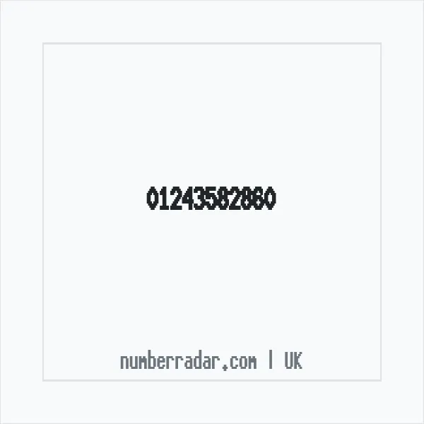 Reverse number check for +44 1243 582860 — who called me?
