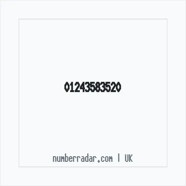 Reverse number check for +44 1243 583520 — who called me?