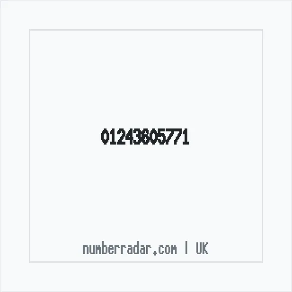 Reverse number check for +44 1243 605771 — who called me?