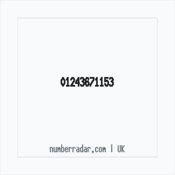 Reverse number check for +44 1243 671153 — who called me?
