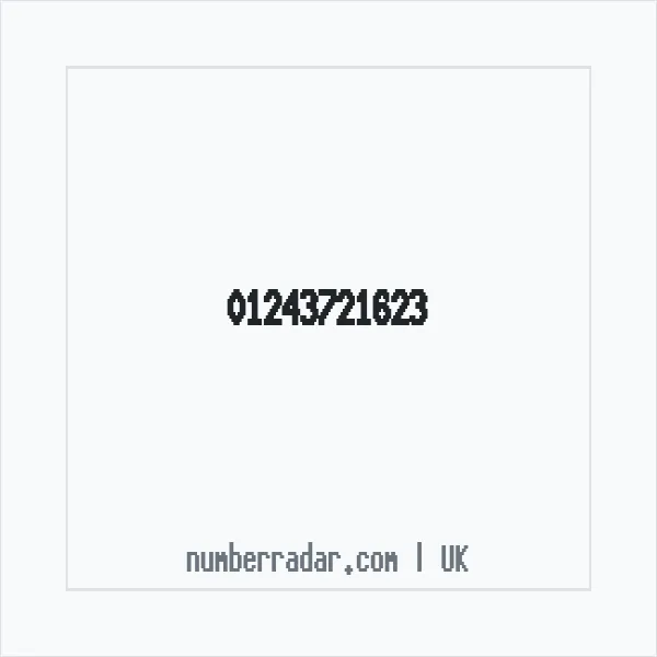 Reverse number check for +44 1243 721623 — who called me?