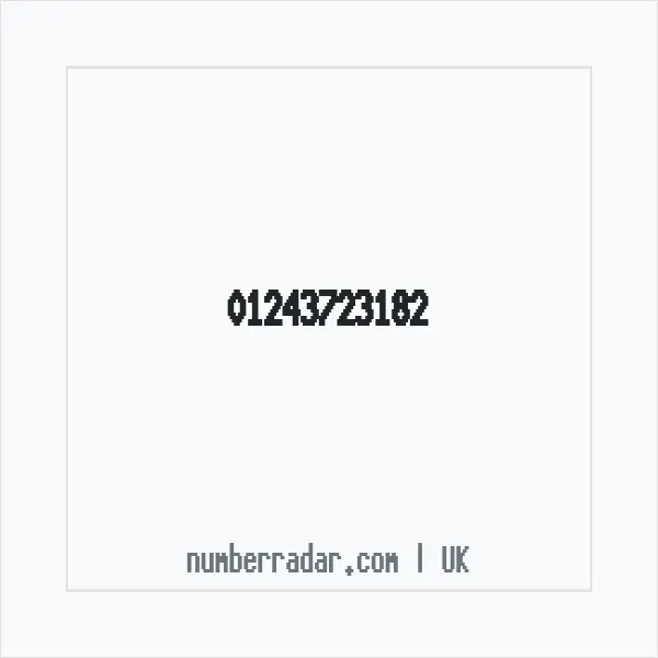 Reverse number check for +44 1243 723182 — who called me?