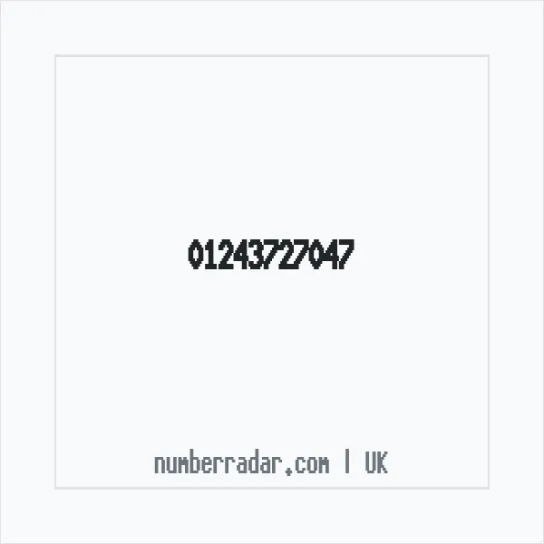 Reverse number check for +44 1243 727047 — who called me?