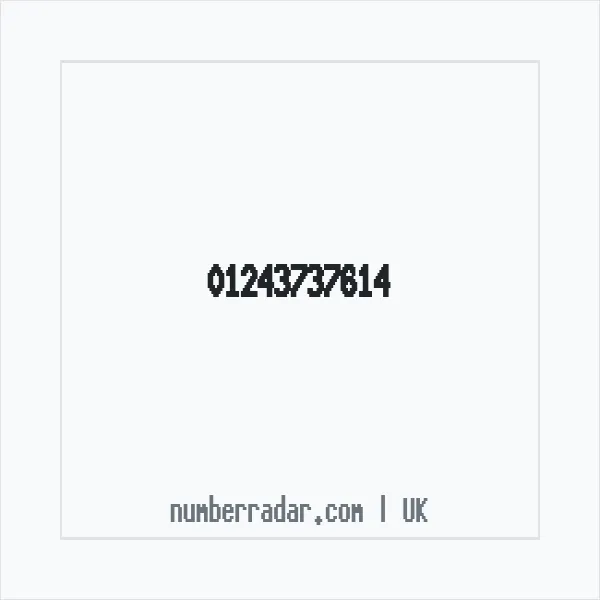 Reverse number check for +44 1243 737614 — who called me?