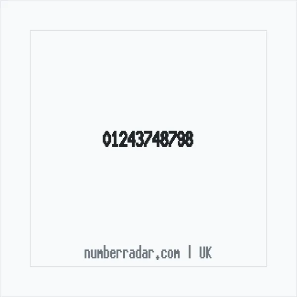 Reverse number check for +44 1243 748798 — who called me?