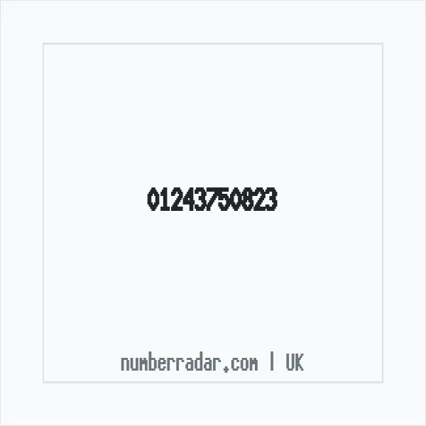 Reverse number check for +44 1243 750823 — who called me?