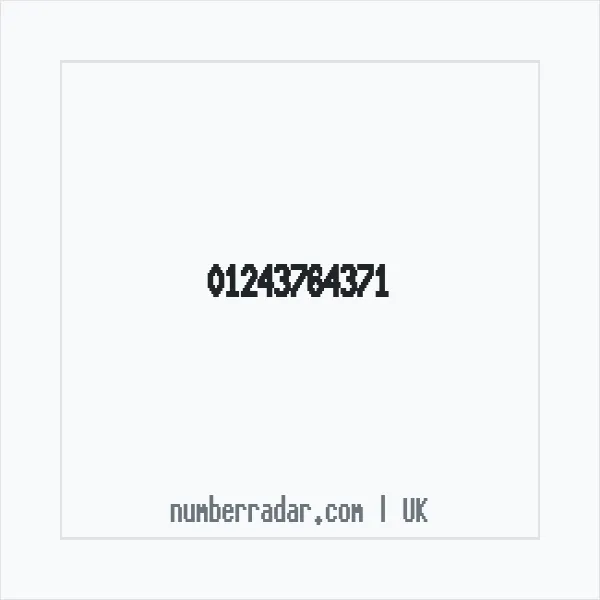 Reverse number check for +44 1243 764371 — who called me?
