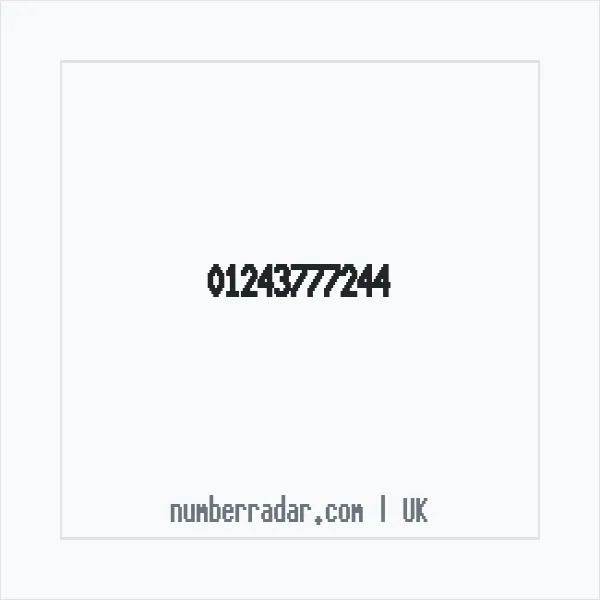 Reverse number check for +44 1243 777244 — who called me?