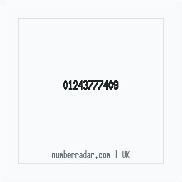 Reverse number check for +44 1243 777409 — who called me?