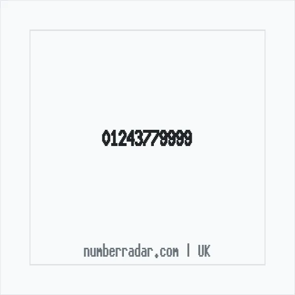 Reverse number check for +44 1243 779999 — who called me?