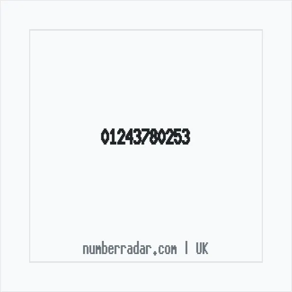 Reverse number check for +44 1243 780253 — who called me?