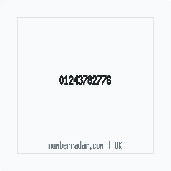 Reverse number check for +44 1243 782776 — who called me?