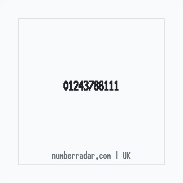 Reverse number check for +44 1243 786111 — who called me?