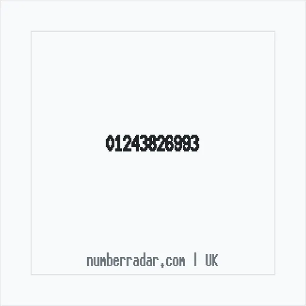 Reverse number check for +44 1243 826993 — who called me?