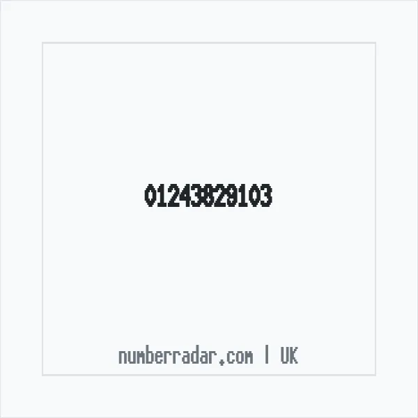 Reverse number check for +44 1243 829103 — who called me?