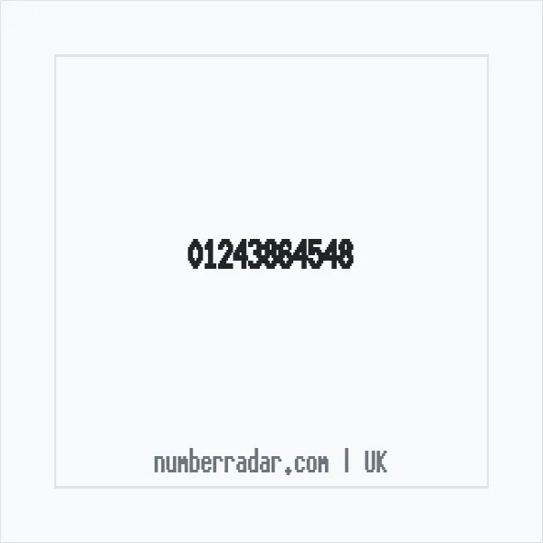 Reverse number check for +44 1243 864548 — who called me?