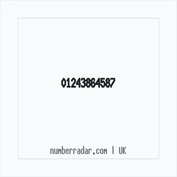 Reverse number check for +44 1243 864587 — who called me?