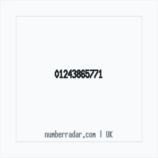 Reverse number check for +44 1243 865771 — who called me?