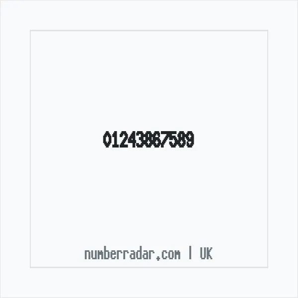 Reverse number check for +44 1243 867589 — who called me?