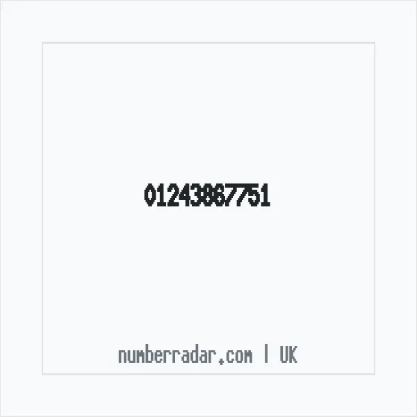 Reverse number check for +44 1243 867751 — who called me?