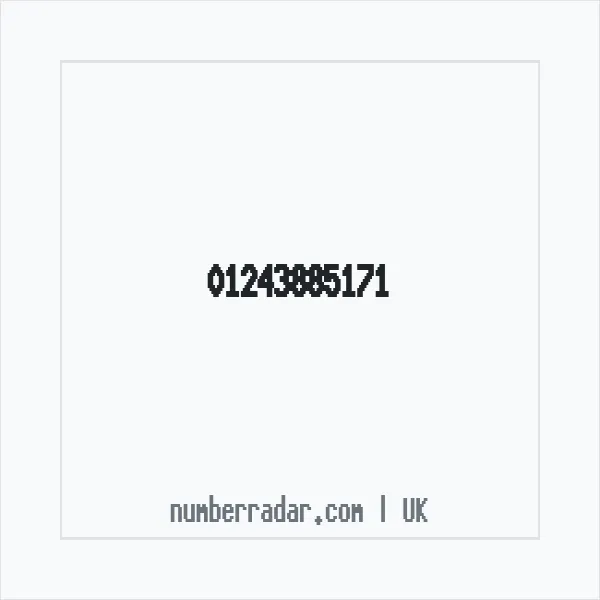 Reverse number check for +44 1243 885171 — who called me?
