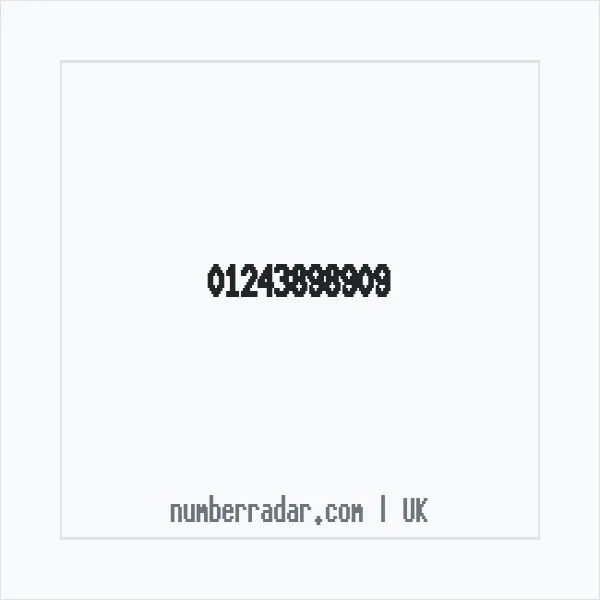 Reverse number check for +44 1243 898909 — who called me?