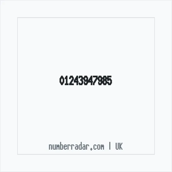Reverse number check for +44 1243 947985 — who called me?