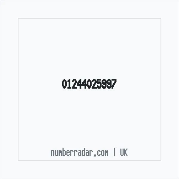 Reverse number check for +44 1244 025997 — who called me?