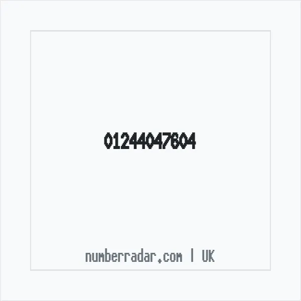 Reverse number check for +44 1244 047604 — who called me?