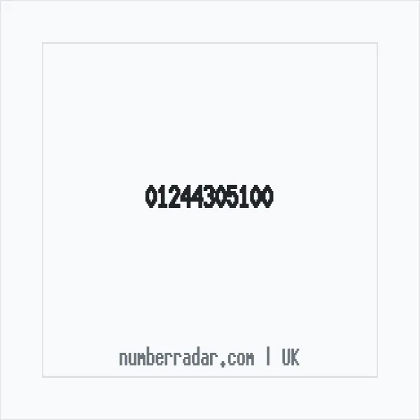 Reverse number check for +44 1244 305100 — who called me?
