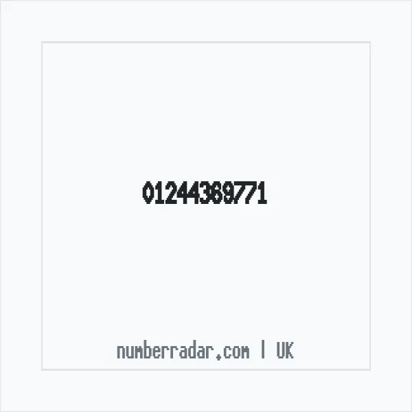 Reverse number check for +44 1244 369771 — who called me?