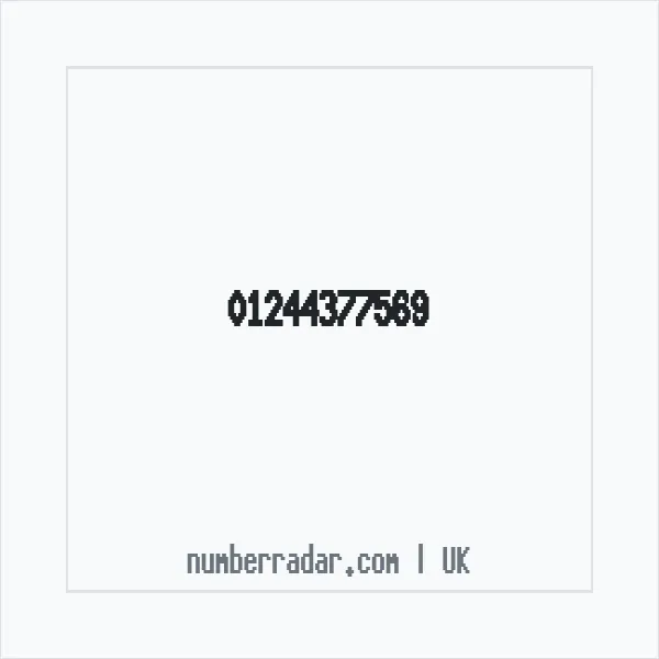 Reverse number check for +44 1244 377569 — who called me?
