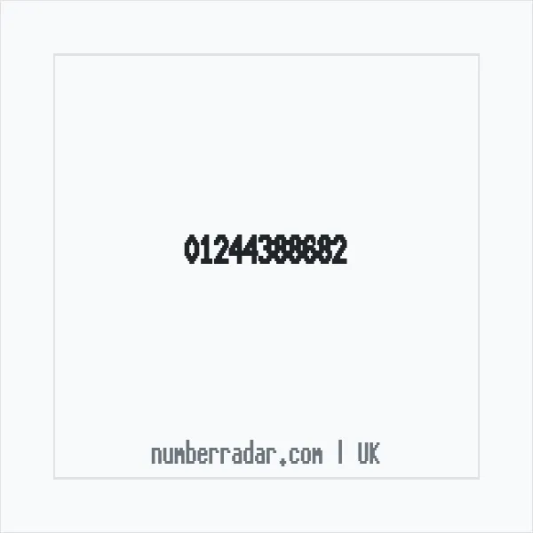 Reverse number check for +44 1244 388682 — who called me?
