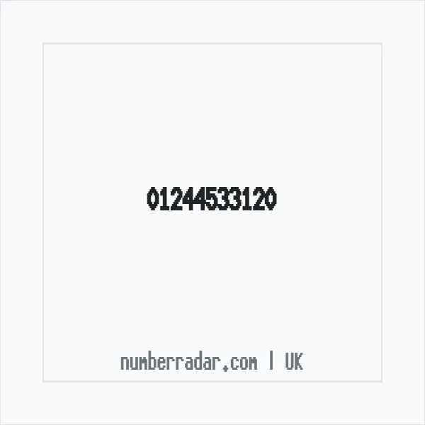 Reverse number check for +44 1244 533120 — who called me?