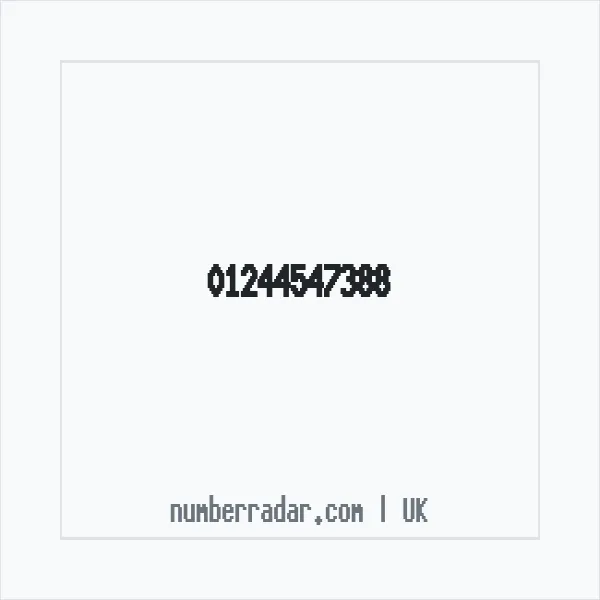 Reverse number check for +44 1244 547388 — who called me?