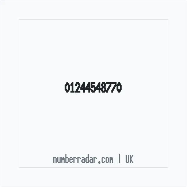 Reverse number check for +44 1244 548770 — who called me?
