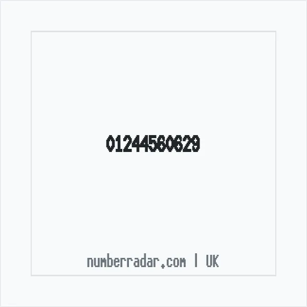 Reverse number check for +44 1244 560629 — who called me?