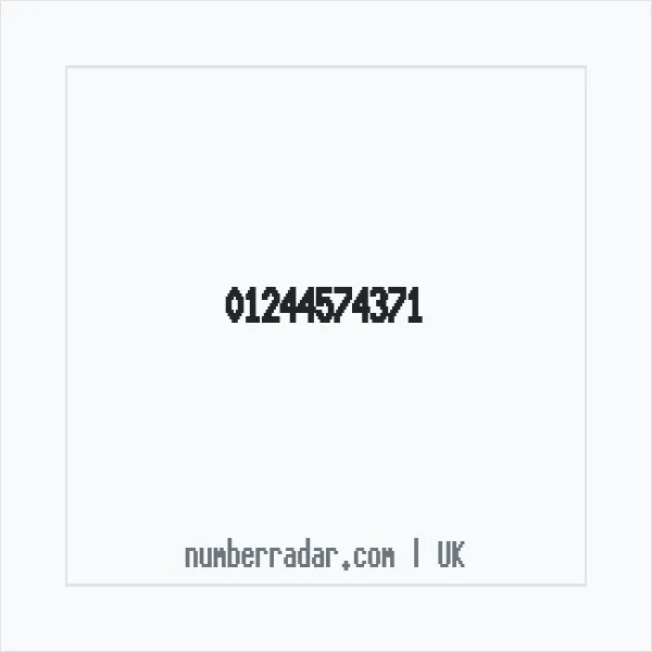 Reverse number check for +44 1244 574371 — who called me?