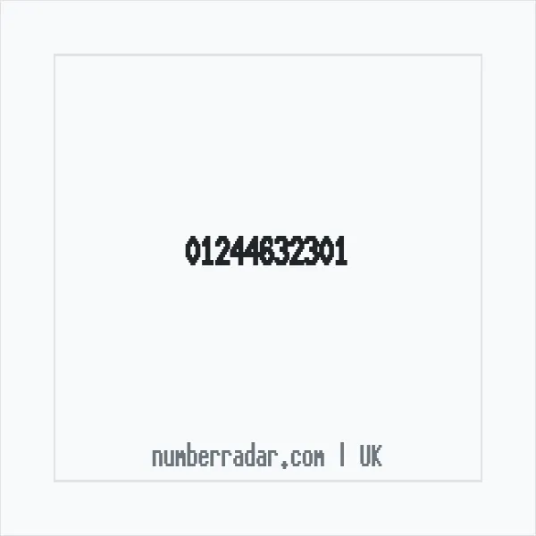 Reverse number check for +44 1244 632301 — who called me?