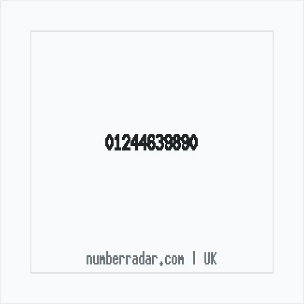 Reverse number check for +44 1244 639890 — who called me?