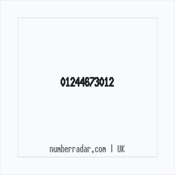 Reverse number check for +44 1244 673012 — who called me?