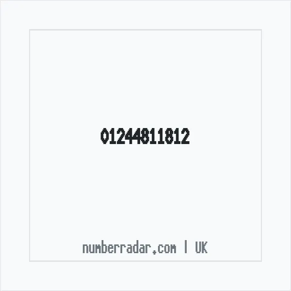 Reverse number check for +44 1244 811812 — who called me?