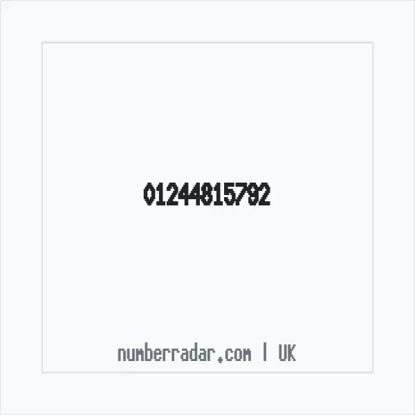 Reverse number check for +44 1244 815792 — who called me?