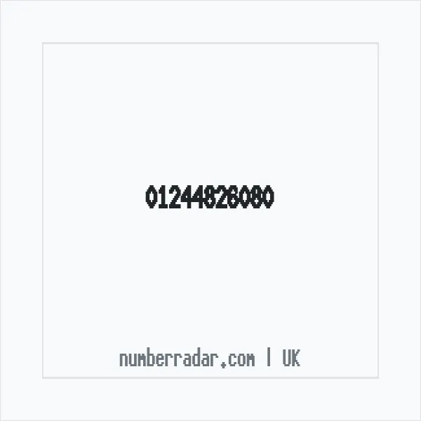 Reverse number check for +44 1244 826080 — who called me?